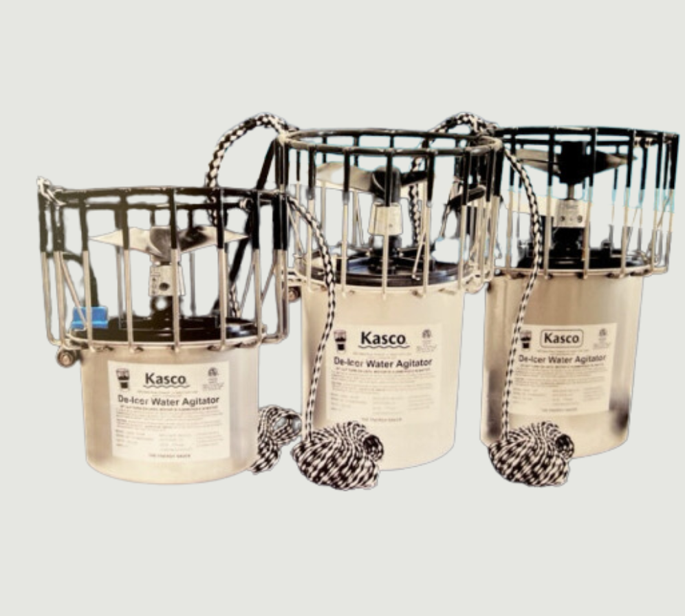 Aqua Thruster 360 Oscillator & Kasco 1 HP Deicer/Thruster With Stainless Steel Moveable Stand