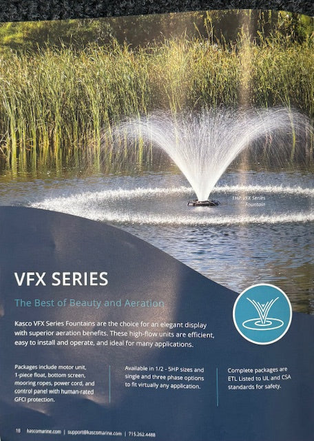 Kasco Marine VFX  Series Fountain Model 3400VFX050